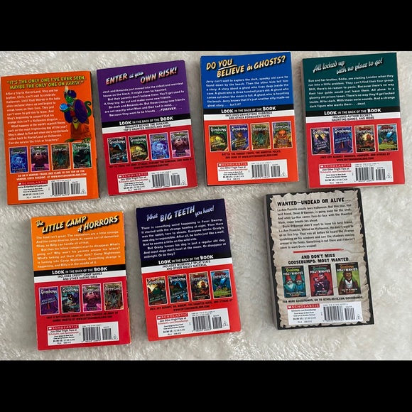 goosebumps 7 books lot - Picture 2 of 3